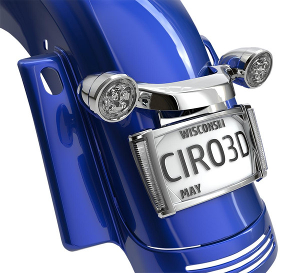  CIRO License Plate Frame - Chrome - Smoke 40301 