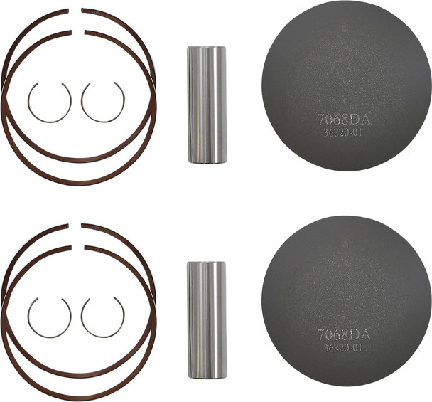WOSSNER Wossner 81.84mm Piston Kit for Ski-Doo 850 E-TEC 2017-2020 K7068DA-2 