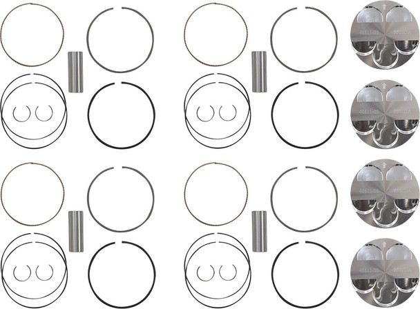 WOSSNER Wossner Piston Kit 73.95mm Yamaha RX10 RX-1 2003-2005 K7502DA-4 