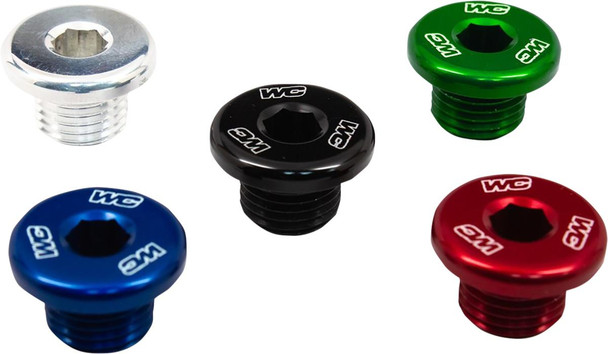  WORKS CONNECTION Radiator Drain Plug - Blue - Honda/Kawasaki 24-630 