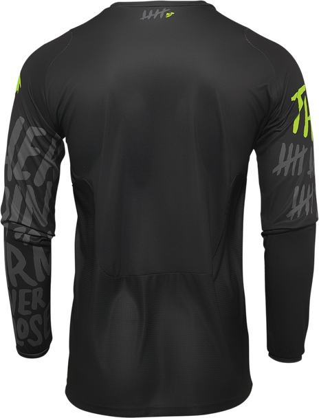 THOR Pulse Counting Sheep Jersey - Charcoal/Acid - Large 2910-6567