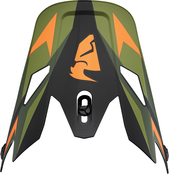 THOR Sector Visor Kit - Warship - Green/Orange 0132-1436