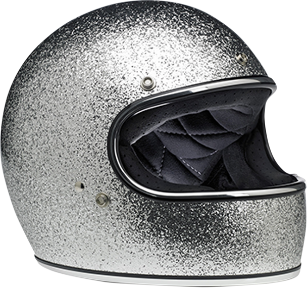 BILTWELL Gringo Helmet - Brite Silver Megaflake - 2XL 1002-405-106