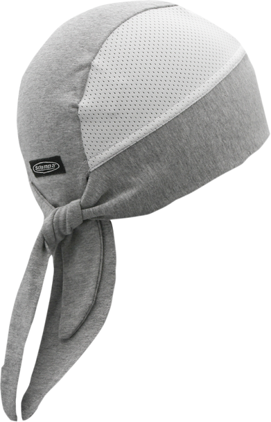 SCHAMPA & DIRT SKINS Wide Band Headwrap - Gray/White BNDNA004-16