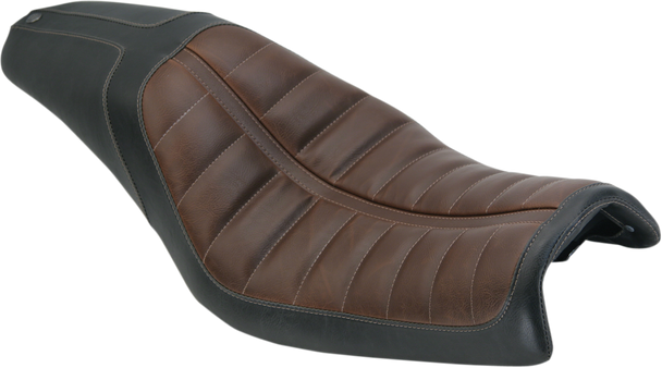 RSD Enzo Black/Brown Seat - Dyna '07-'17 76901