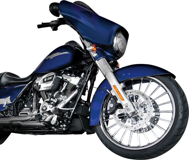 RC COMPONENTS Wheel - Illusion - Front - Dual Disc/without ABS - Chrome - 23x3.75 23375903114126C