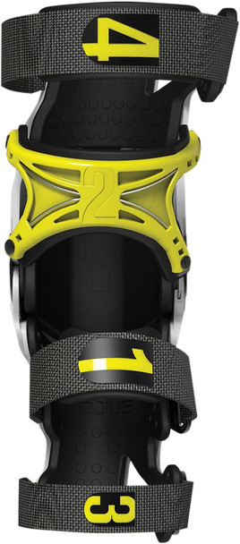  MOBIUS X8 Knee Braces - White/Yellow - XS 1010101 