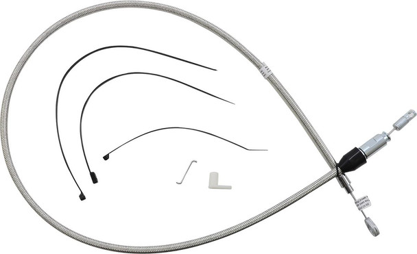  MAGNUM SHIELDING Polished Stainless Quick Connect Upper Clutch Cable 523411HE 
