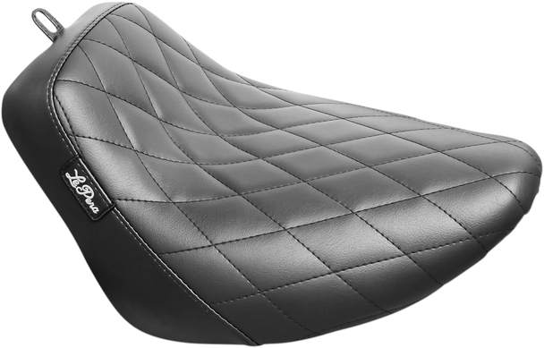 LE PERA Bare Bones Solo Seat - Diamond Stitch - Black - Softail LYB-007DM