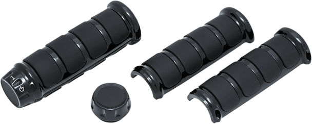 KURYAKYN Grips - ISO? - Three-Piece - Black KUR6781