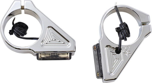  JOKER MACHINE Turn Signal - 41 mm - Amber - Chrome 05-304-3 