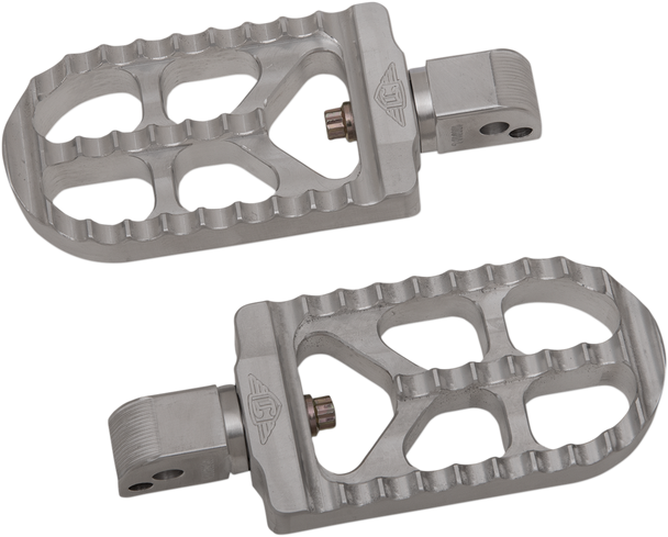 JOKER MACHINE Passenger Peg - Serrated - Raw - Long 08-56-7