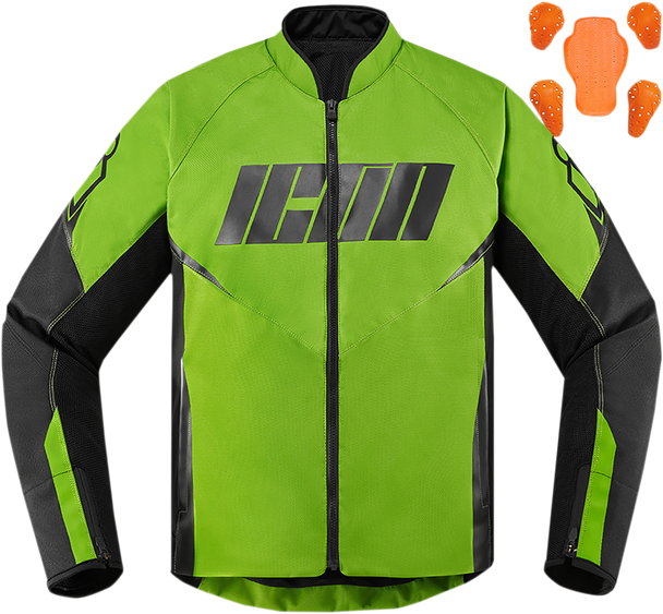 ICON Hooligan Jacket - Green - 2XL 2820-5293