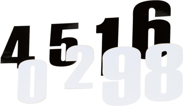  MOOSE OFFROAD Race Number 1 - Black - 4.5" 80011 