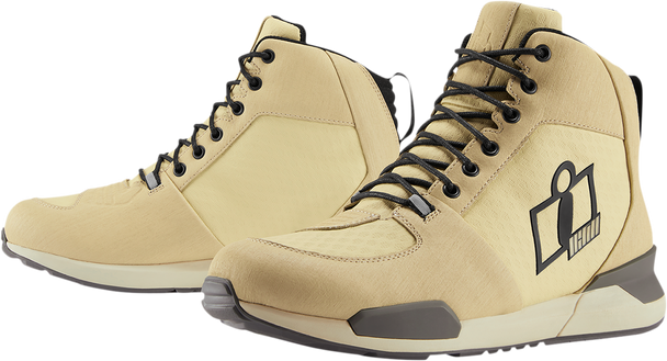 ICON Tarmac Waterproof Boots - Tan - Size 8.5 3403-1067