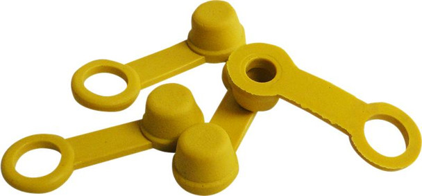  HELIX Brake Bleeder Caps - Yellow - 4-Pack 202-2002 