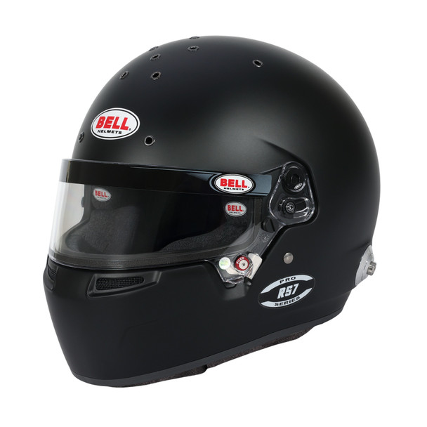 Bell Helmets RS7 Full Face Helmet Snell SA2025 FIA Approved Carbon Composite Flat Black Size 7-5/8+ 1310B52