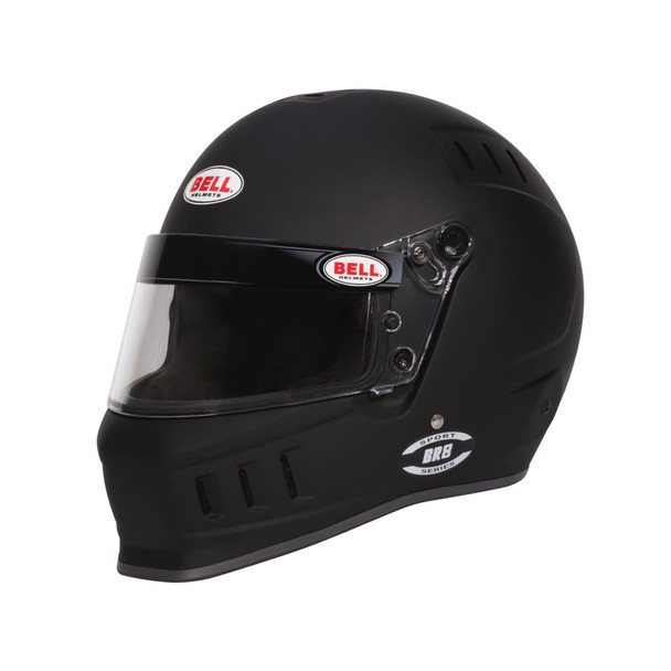 Bell Helmets BR8 Snell SA2025 Helmet with Head and Neck Support, Flat Black, Small 1436A35