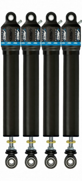AFCO 86 Series IMCA Modified Shock Package - Premium Dry/Slick Track Setup (4 Shocks) | Base Valve Maximum Traction for Low-Grip Conditions