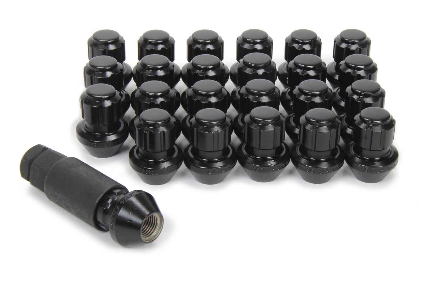 Lug Nut And Lock System 14Mm X 1.50 Black - J J Motorsports