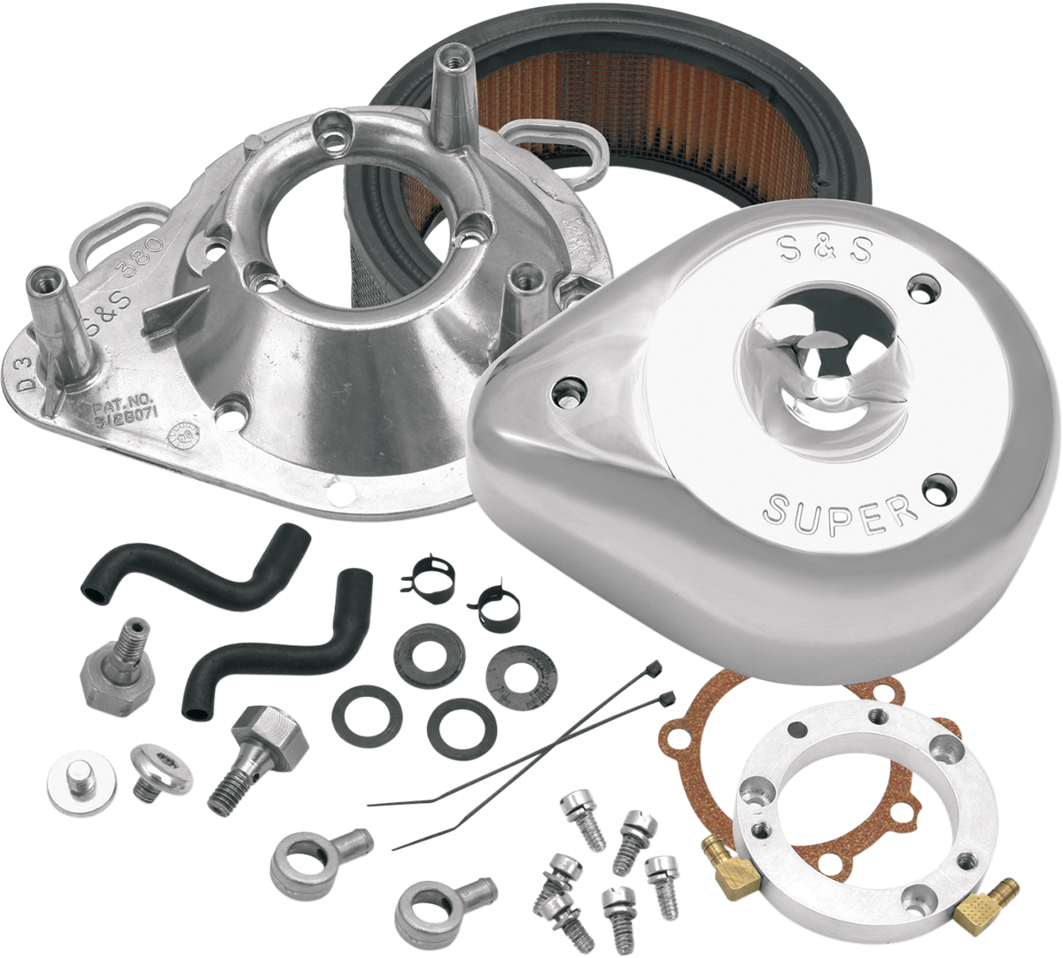 S&S Cycle Teardrop Air Cleaner '93-'06 Big - J J Motorsports