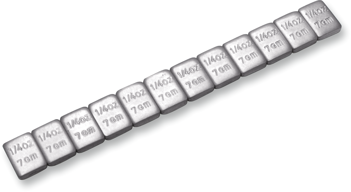 Motion Pro Schwarze Stahl-Auswuchtgewichte, Selbstklebend – Für Motorradräder, 1/4 Unzen Segmente
