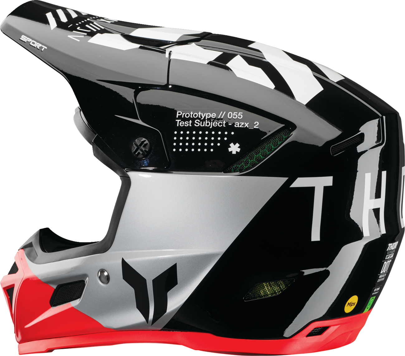 Thor Reflex Sport Helmet Strike MIPS Black/Red Large 0110-8784