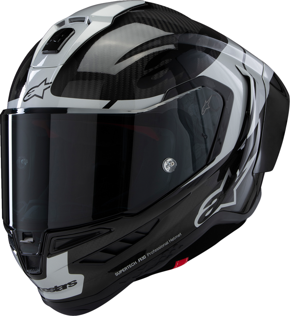 Alpinestars Supertech R10 Helmet Element Carbon/Silver/Black
