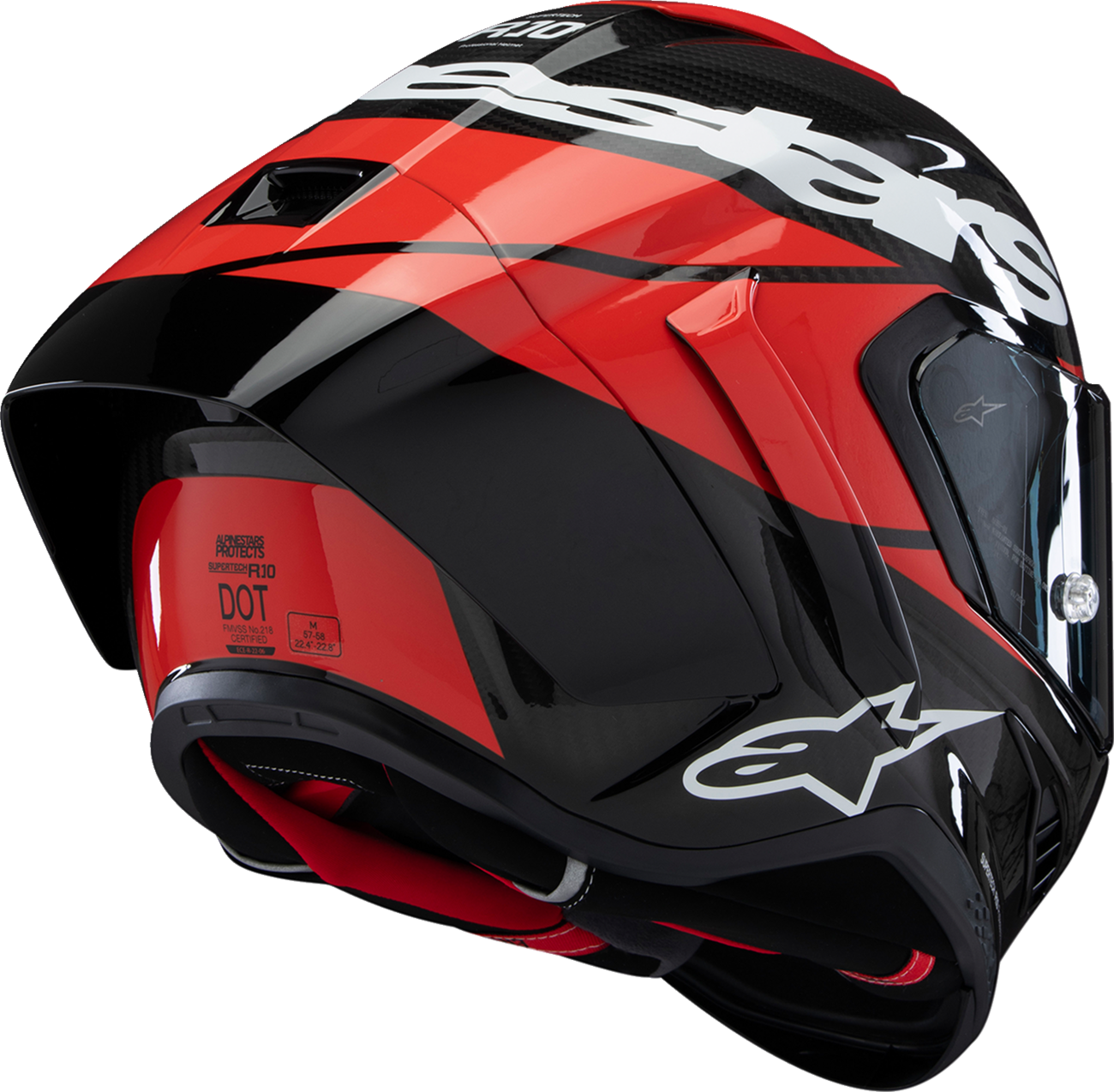 Alpinestars Supertech R10 Helmet Element Carbon/Red/White Large