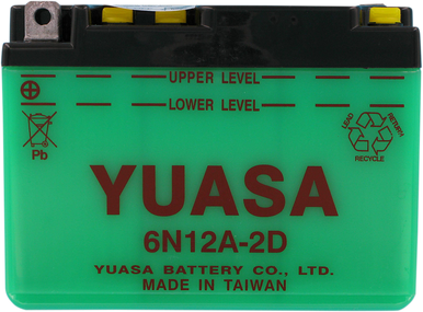 Yuasa Battery Y6N12A-2D Yuam2612D - J J Motorsports