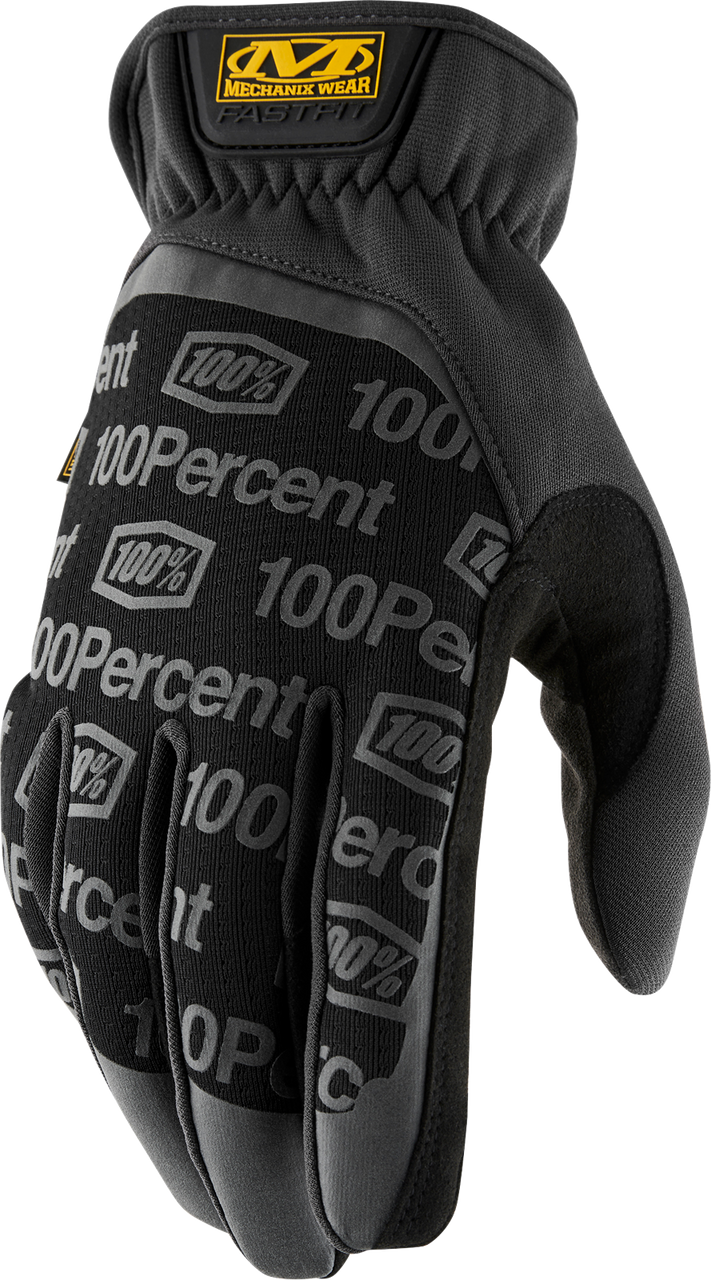 100% FastFit Gloves - Black - 2XL