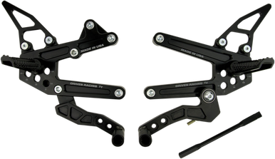 Driven Racing Tt Rearset Zx6R Drp-705-Bk - J J Motorsports