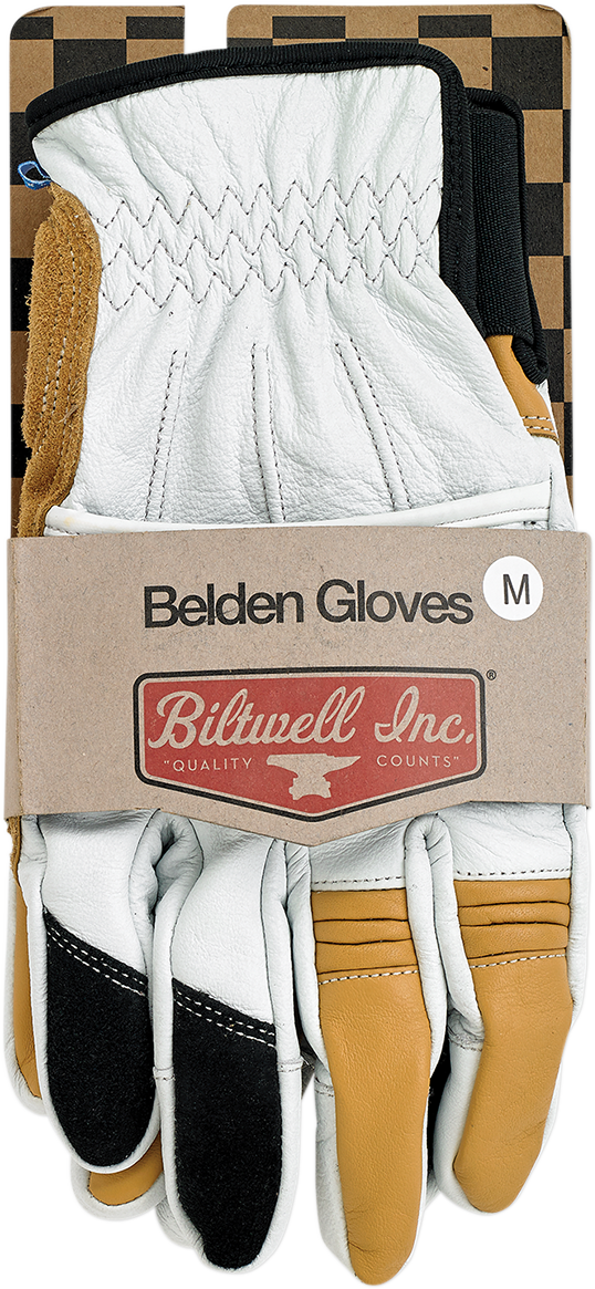 BILTWELL Belden Gloves - Cement - Small 1505-0409-302