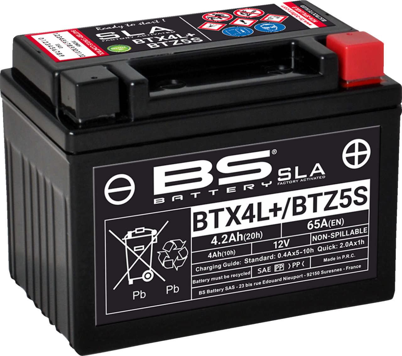 Yuasa YTX14-BS (M3RH4S) AGM Maintenance Free Battery ATV UTV