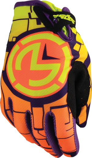 Moose Racing Youth SX1 Gloves Orange/Green Medium 3332-1889 - J J