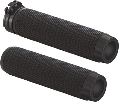 Rough Crafts Grips Knurled Cable Chrome RC-500-001 - J J Motorsports