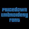 Pricedown Machine Embroidery Font Now Includes BX Format!