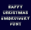 Happy Christmas Machine Embroidery Font Now Includes BX Format!