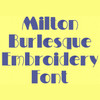 Roaring 20's Font - Milton Burlesque Machine Embroidery Font - Now Includes BX Format!