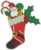 Christmas Stockings - Christmas Scene #03 Machine Embroidery Design