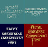20 PES Font Bundle - Volume 5 - 20 Machine Embroidery Fonts