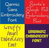 20 PES Font Bundle - Volume 5 - 20 Machine Embroidery Fonts