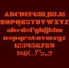 Densmore Font full alphabet