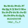 Headline Text Machine Embroidery Font Full Alpha