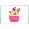 Ice Cream Small Money Purse 10 - In The Hoop Machine Embroidery Design