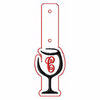 26 Wine Glasses Monogram Key Fobs - In The Hoop Machine Embroidery Designs - Instant Download!