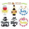 Machine Embroidery Designs - His and Hers Collection of 14