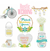 Machine Embroidery Designs - Rustic Wedding Collection of 19