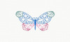 Beautiful Butterfly and Floral #02 Machine Embroidery Designs