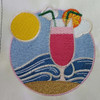 Cocktail- Summer Beach Collection #10 Machine Embroidery Design